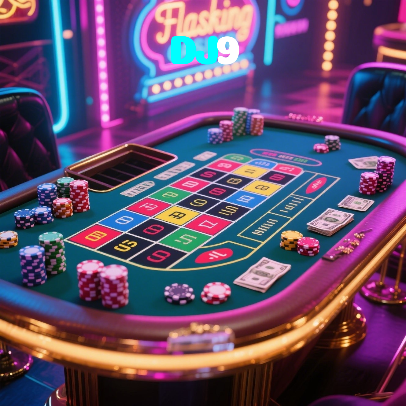 DJ9:Aposte nas mesas de poker e vença com estilo!