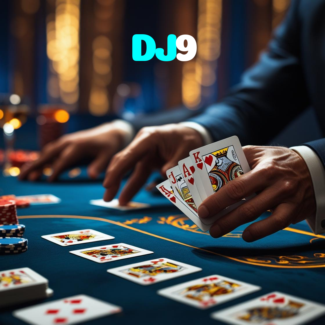 DJ9：Jogue poker, roleta e aposte no futebol para uma experiência épica!