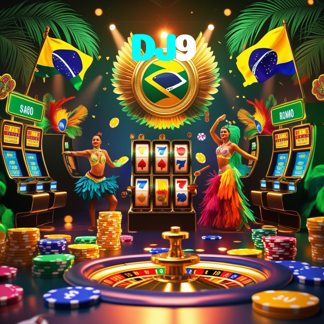 DJ9：Aposte no seu time no futebol e divirta-se com slots e roleta!